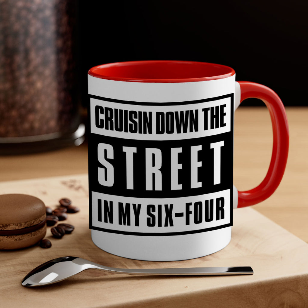 cruisin down the street 181#- black words - phrases-Mug / Coffee Cup