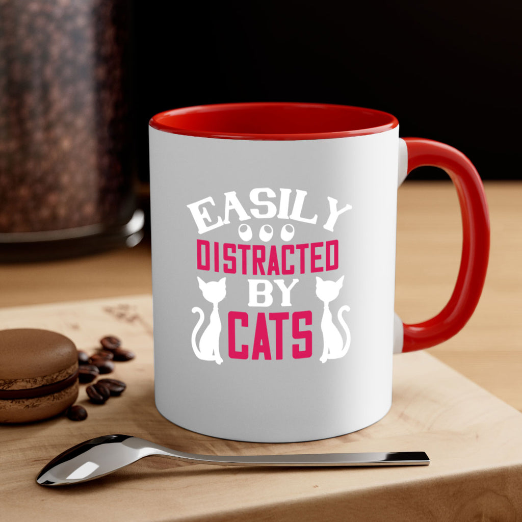 easily distracted by cats Style 46#- cat-Mug / Coffee Cup