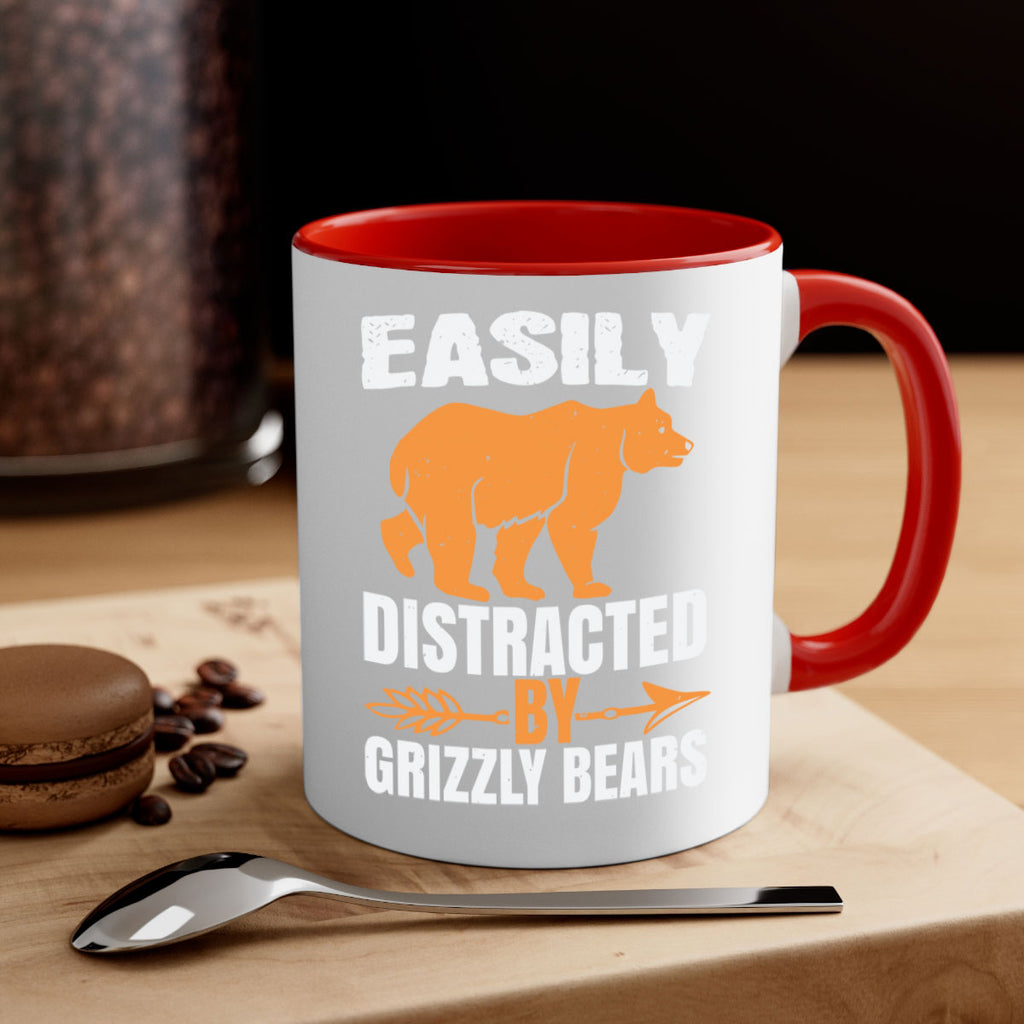 easily distracted by grizzly bears 1#- bear-Mug / Coffee Cup