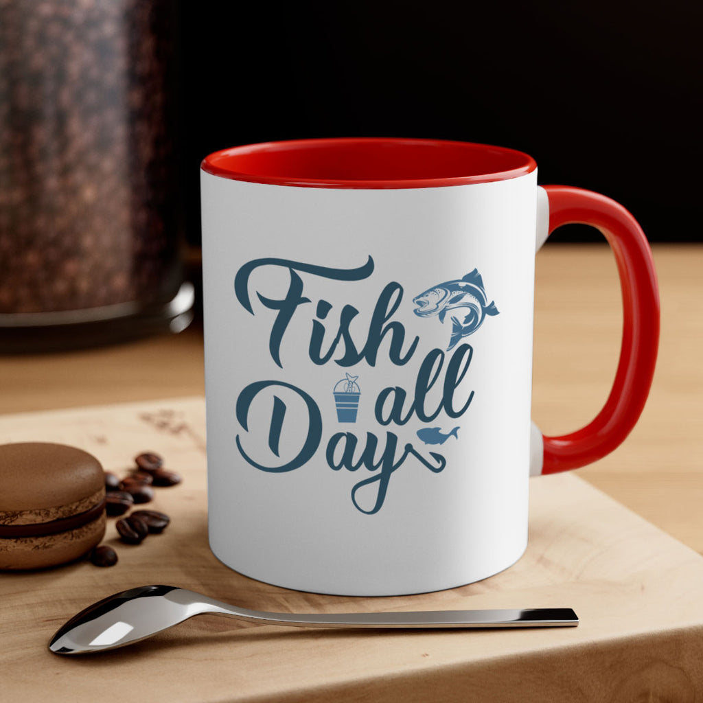 fish all day 156#- fishing-Mug / Coffee Cup