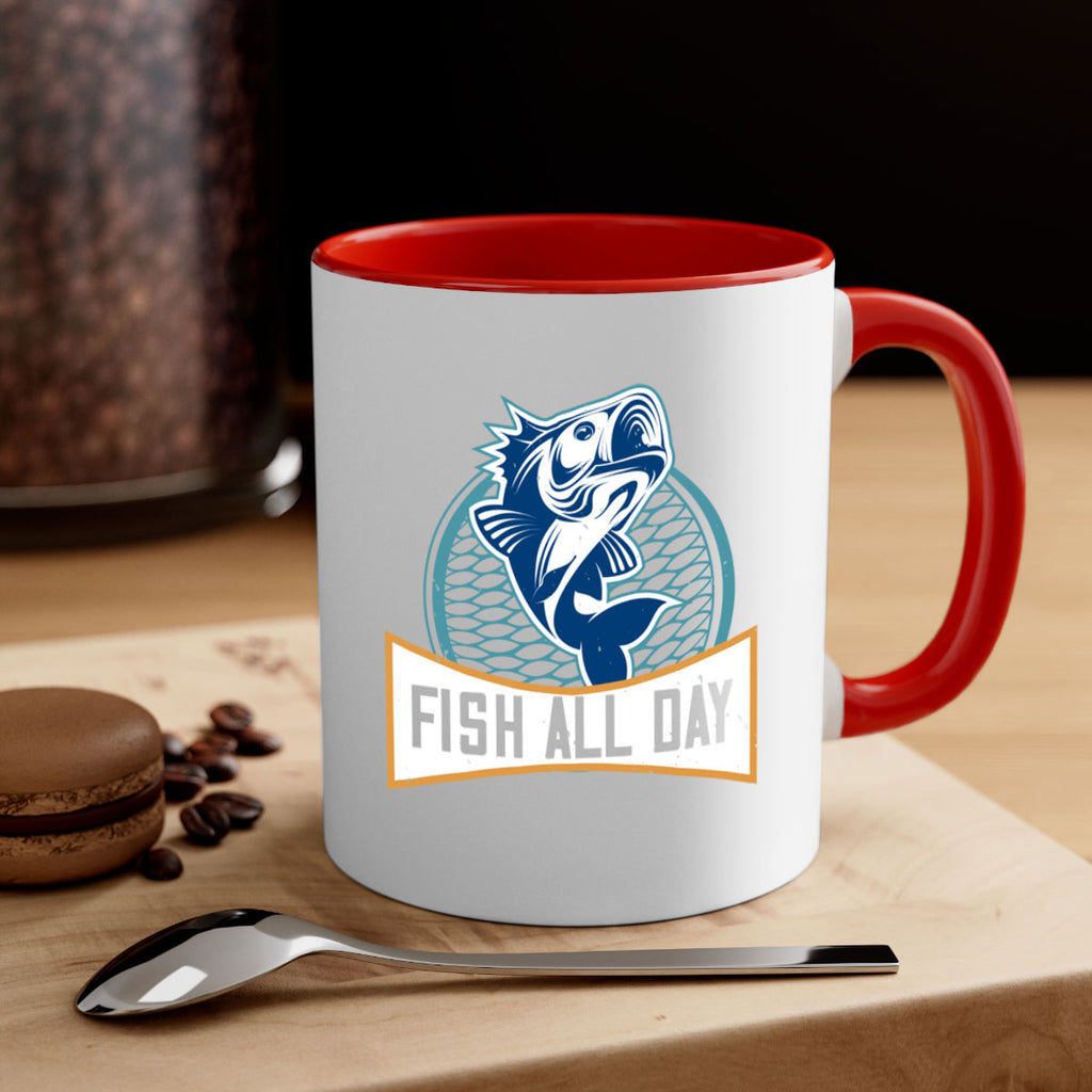fish all day 277#- fishing-Mug / Coffee Cup