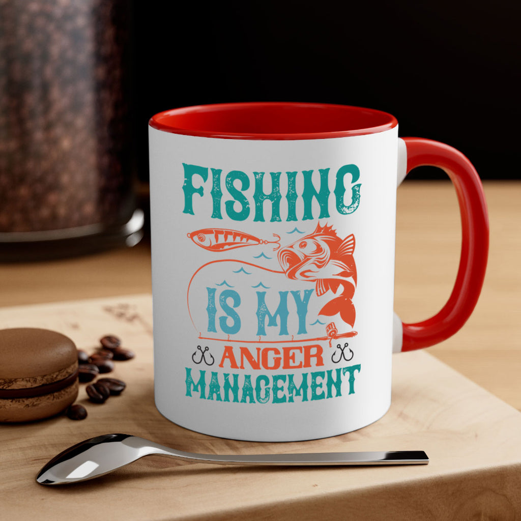fishing is my anger management 144#- fishing-Mug / Coffee Cup