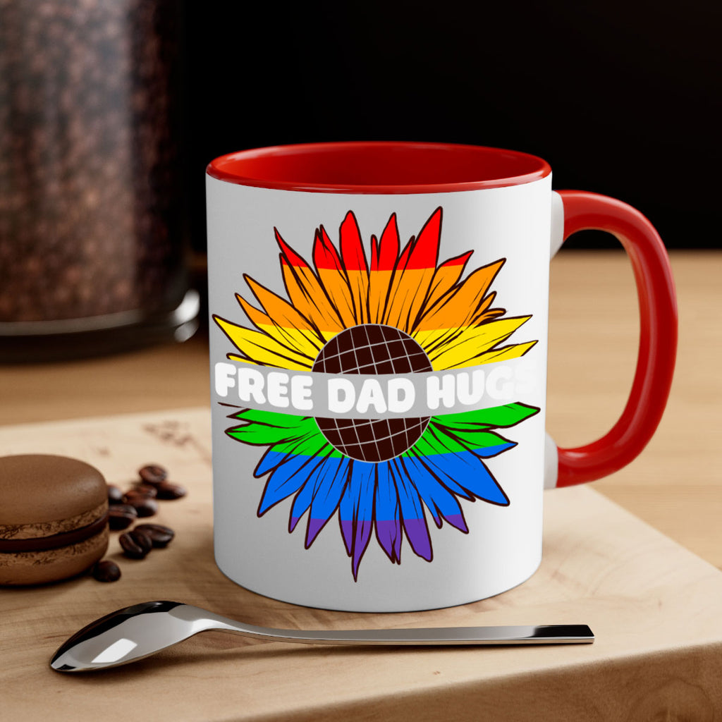 free dad hugs pride lgbt lgbt 140#- lgbt-Mug / Coffee Cup
