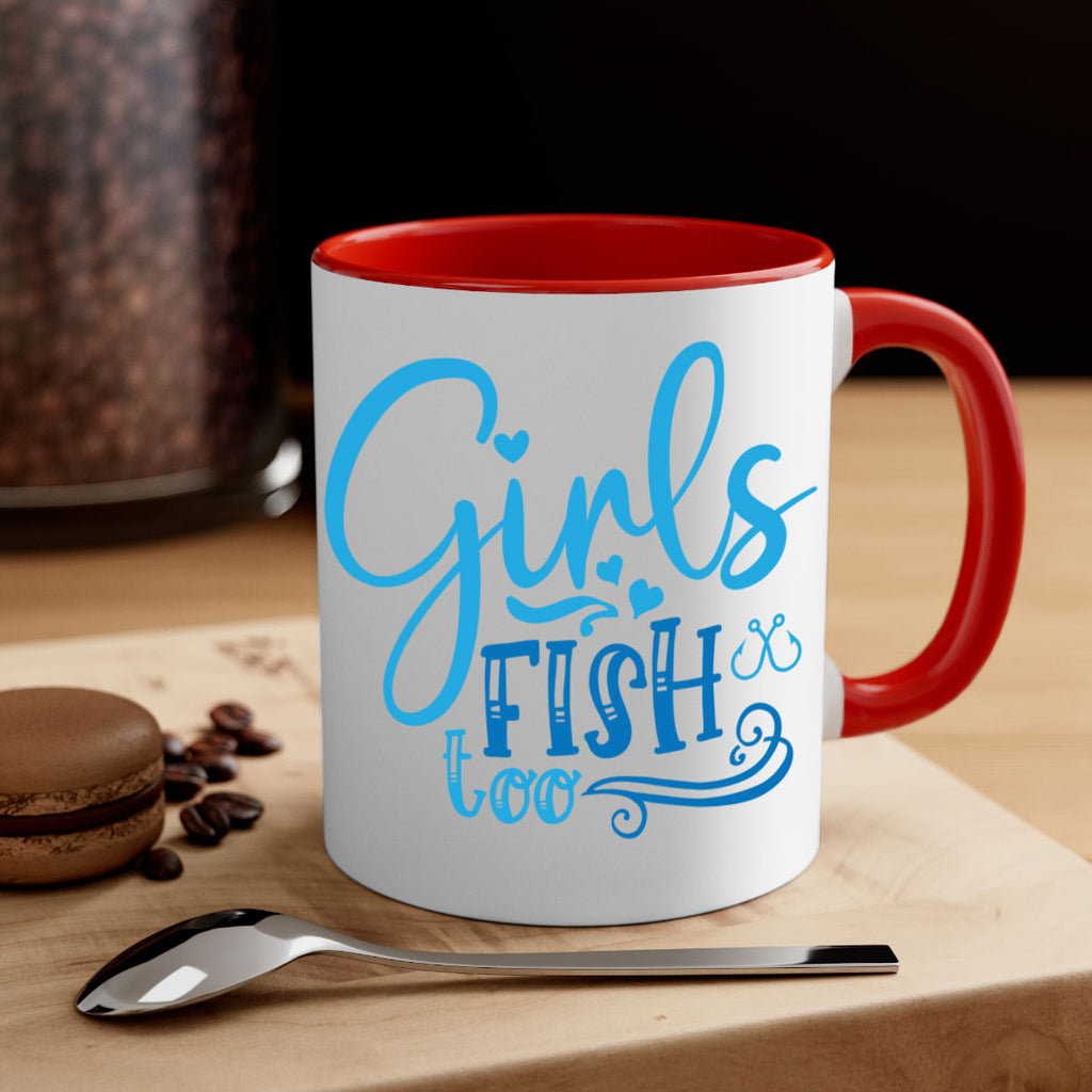 girls fish too 221#- fishing-Mug / Coffee Cup