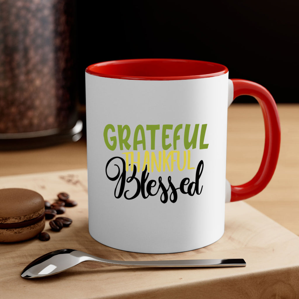 grateful thankful blessed 57#- thanksgiving-Mug / Coffee Cup