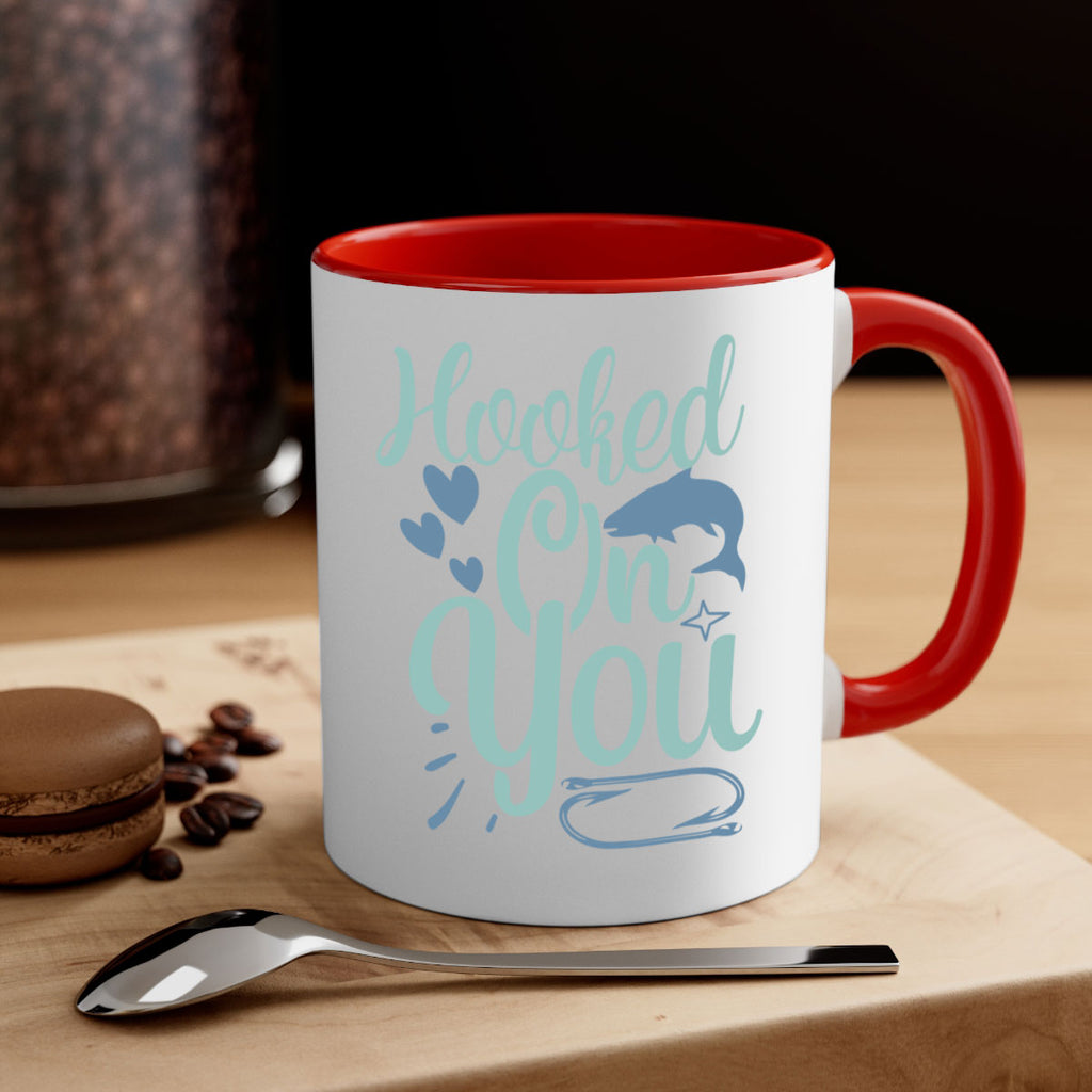 hooked on you 215#- fishing-Mug / Coffee Cup