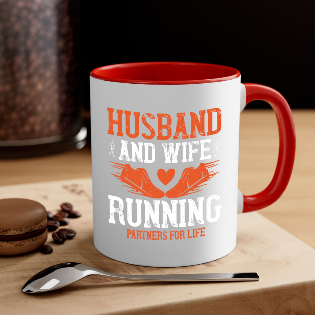 husband and wife running partners for life 41#- running-Mug / Coffee Cup