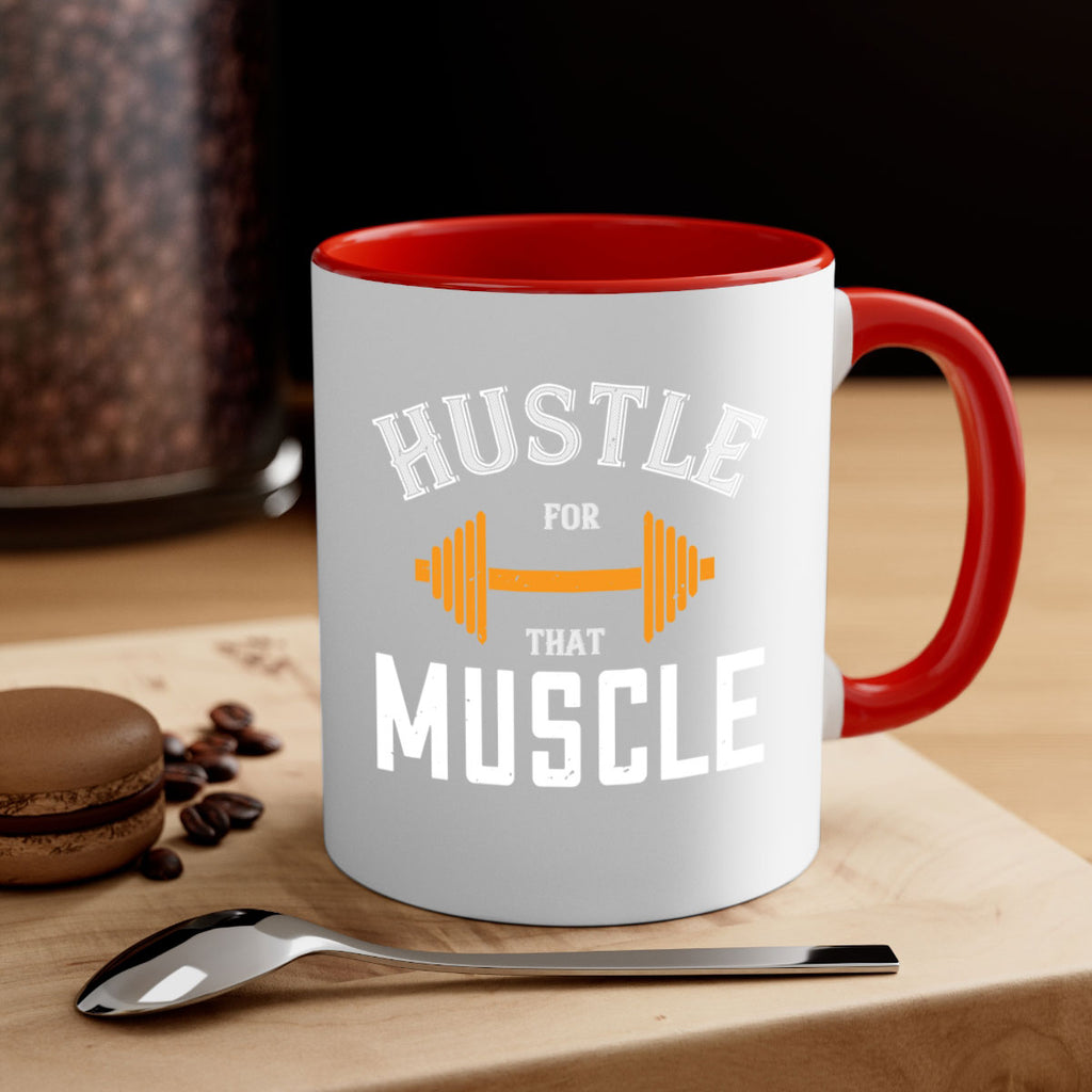hustel for that muscle 92#- gym-Mug / Coffee Cup