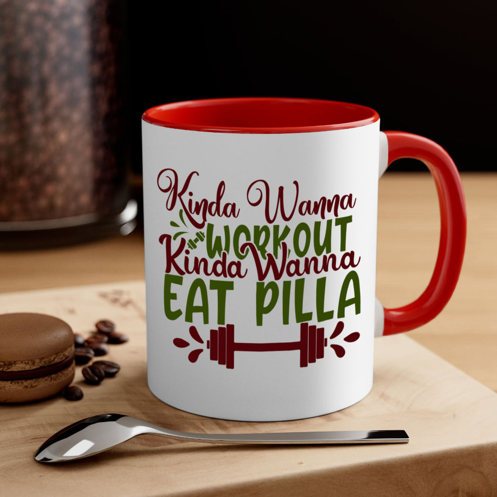 kinda wanna workout kinda wanna eat pilla 38#- gym-Mug / Coffee Cup