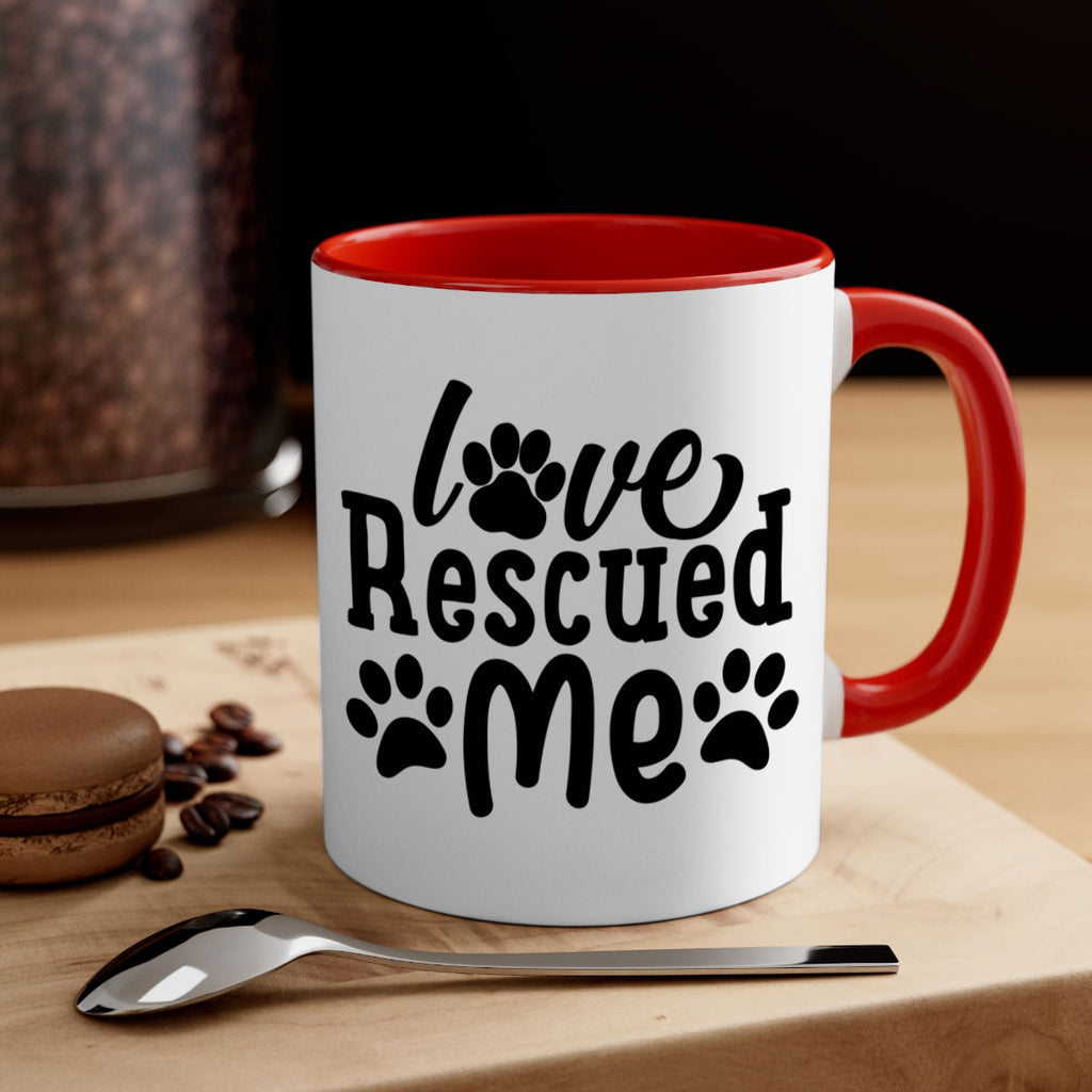 love rescued me Style 72#- Dog-Mug / Coffee Cup