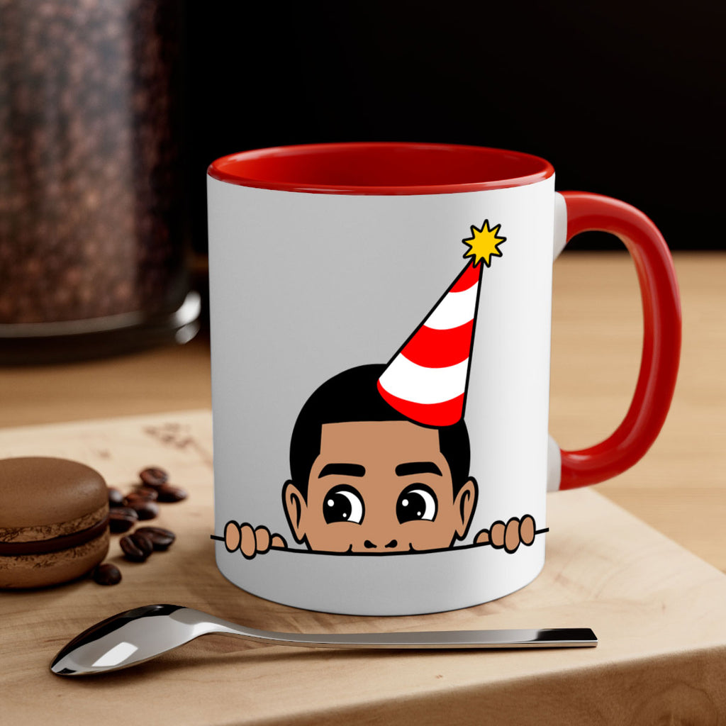 peekaboo afro birthday boy 21#- Black men - Boys-Mug / Coffee Cup