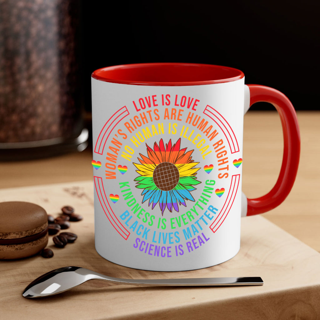 rainbow lgbt pride flower lgbt 27#- lgbt-Mug / Coffee Cup