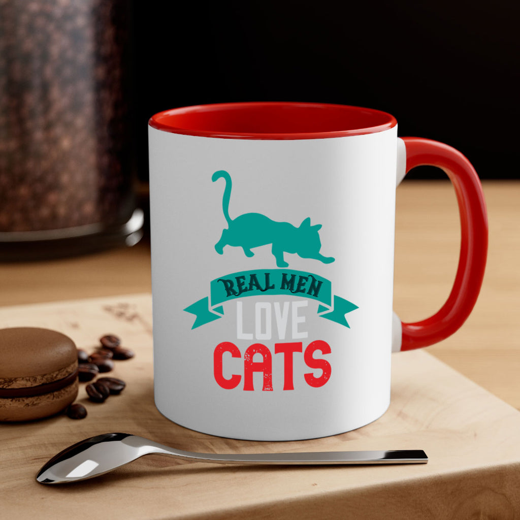 real man love cats o Style 112#- cat-Mug / Coffee Cup