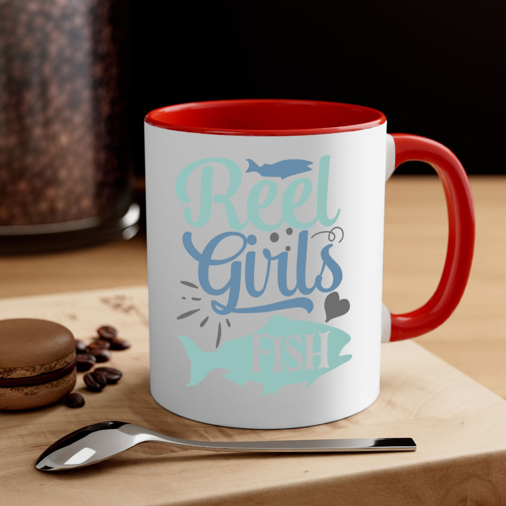 reel girls fish 198#- fishing-Mug / Coffee Cup