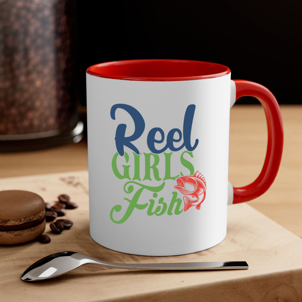 reel girls fish 199#- fishing-Mug / Coffee Cup