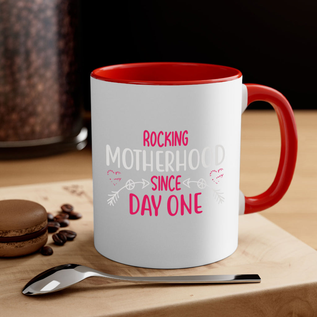 rocking motherhood since day one 69#- mom-Mug / Coffee Cup