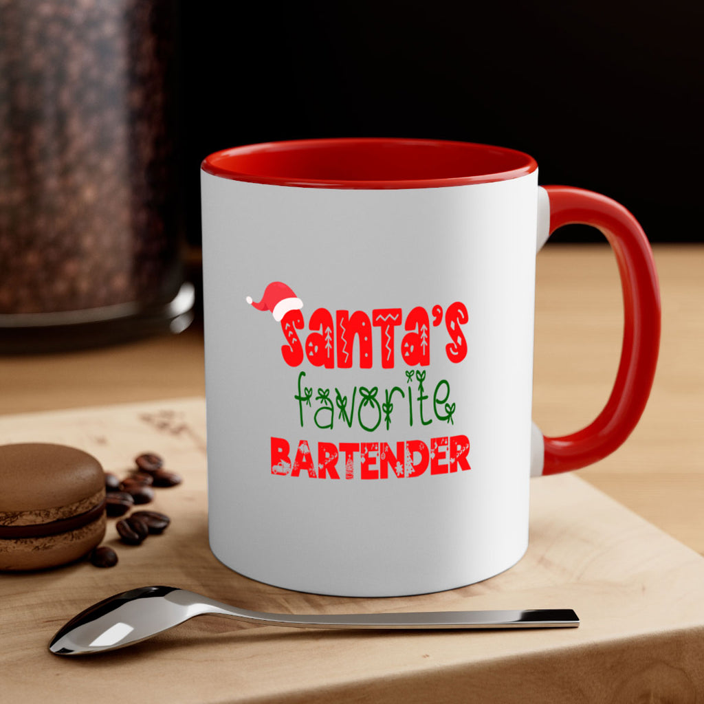 santas favorite bartender style 677#- christmas-Mug / Coffee Cup
