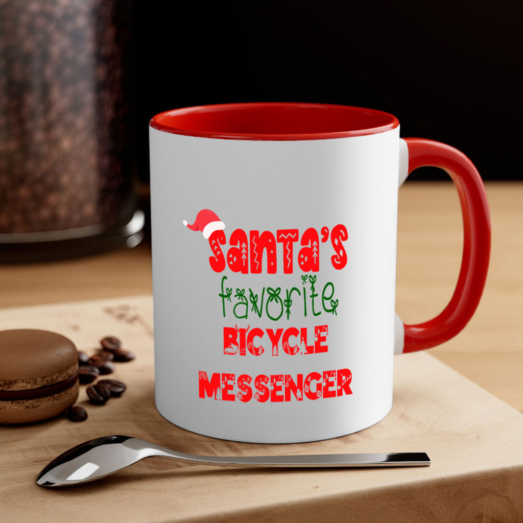 santas favorite bicycle messenger style 680#- christmas-Mug / Coffee Cup