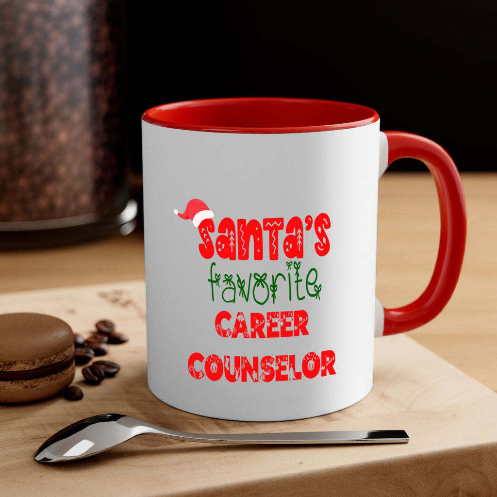 santas favorite career counselor style 698#- christmas-Mug / Coffee Cup