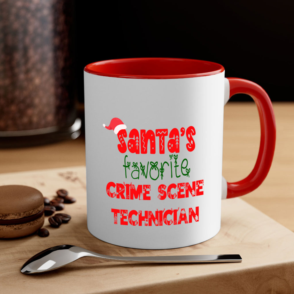santas favorite crime scene technician style 755#- christmas-Mug / Coffee Cup