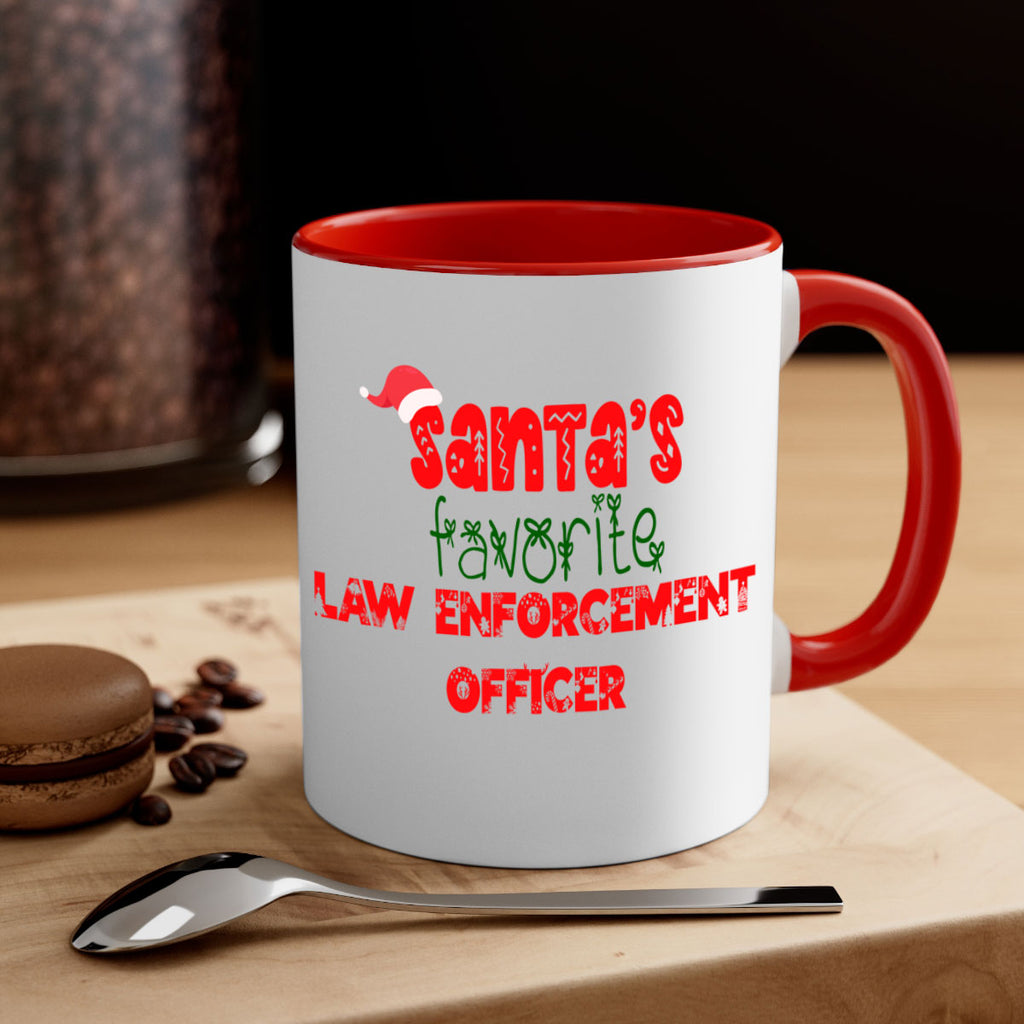 santas favorite law enforcement officer style 912#- christmas-Mug / Coffee Cup