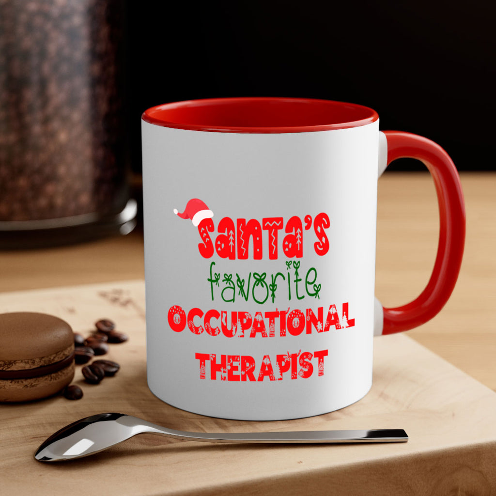 santas favorite occupational therapist style 983#- christmas-Mug / Coffee Cup