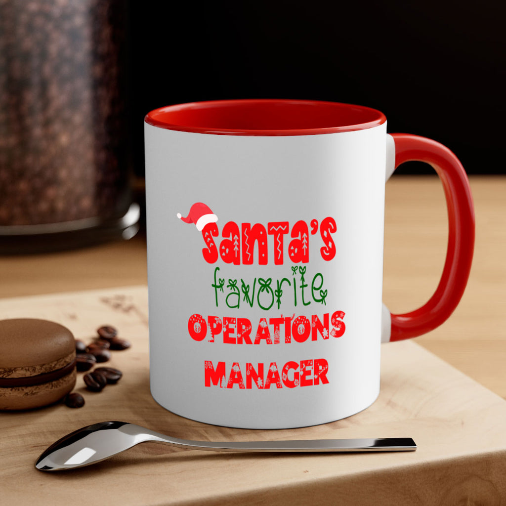 santas favorite operations manager style 987#- christmas-Mug / Coffee Cup