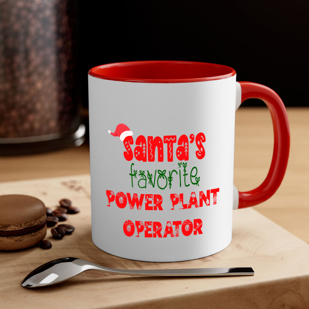 santas favorite power plant operator style 1033#- christmas-Mug / Coffee Cup