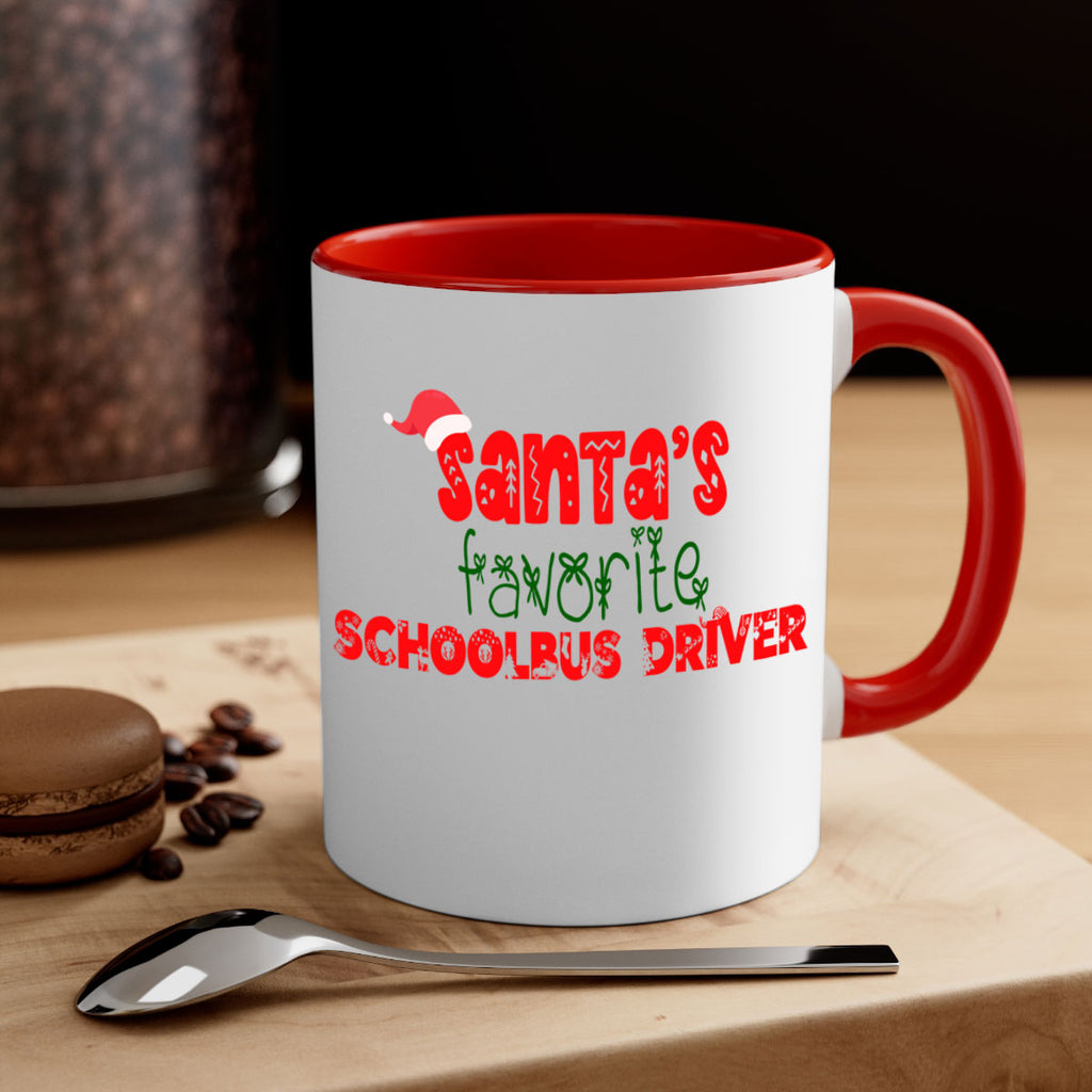 santas favorite schoolbus driver style 1070#- christmas-Mug / Coffee Cup