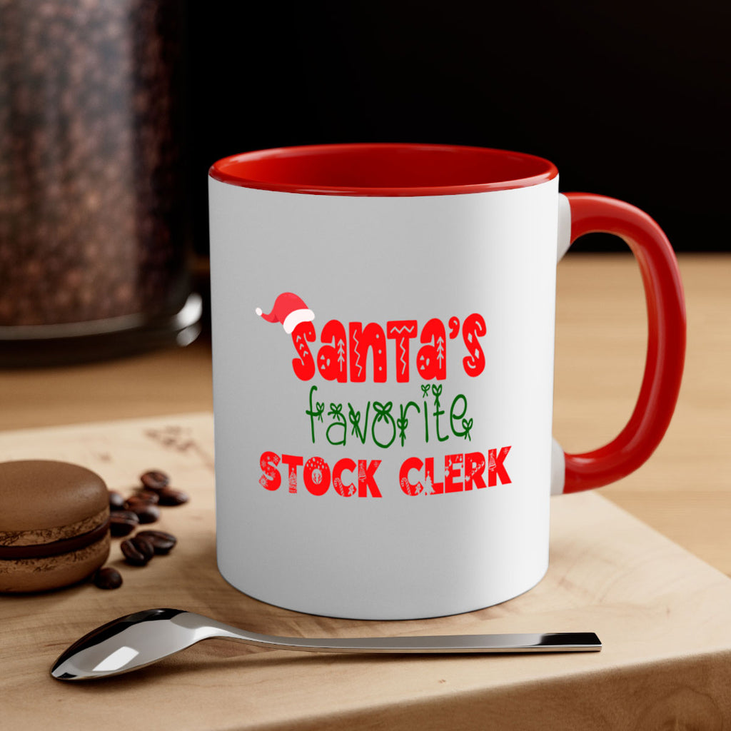 santas favorite stock clerk style 1103#- christmas-Mug / Coffee Cup