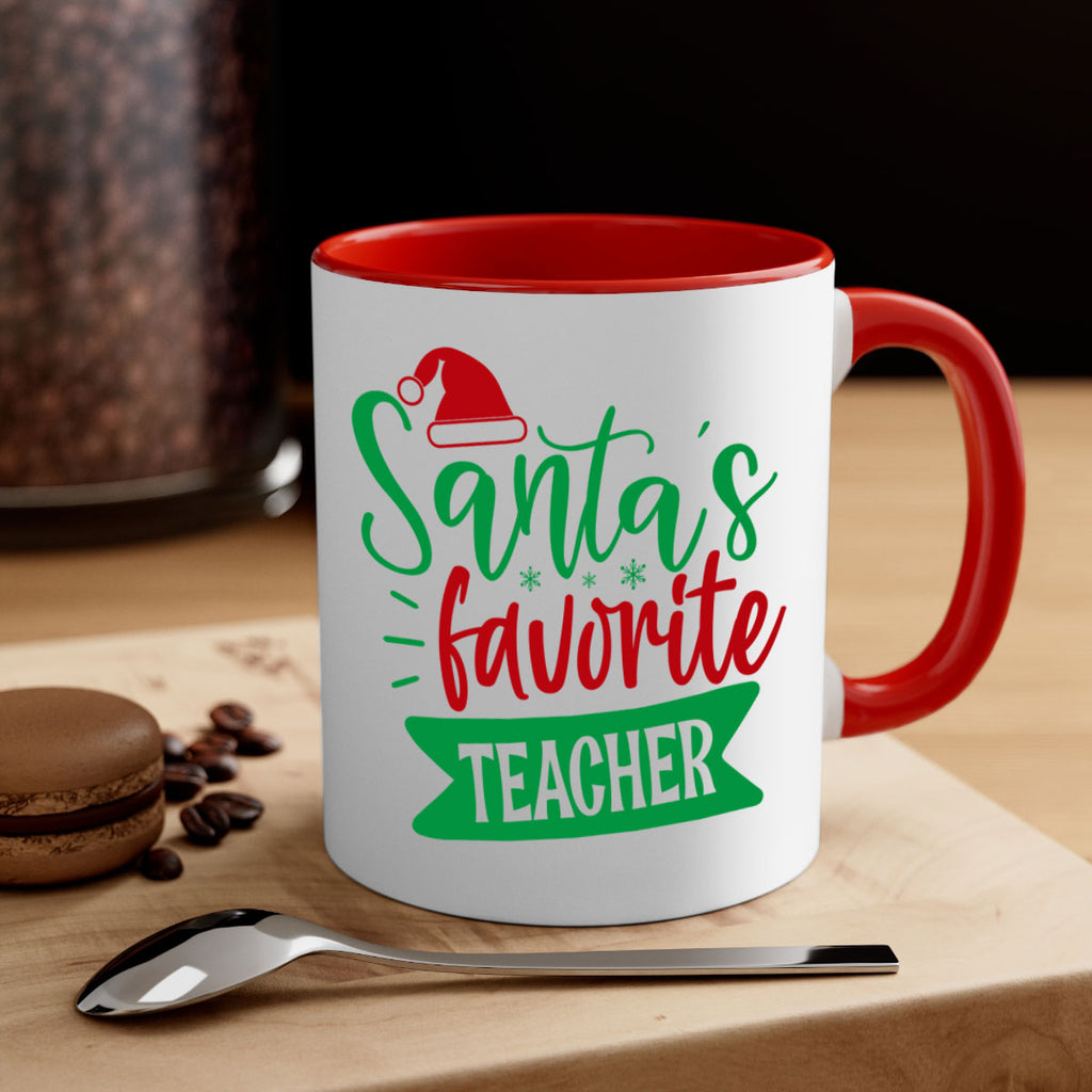 santas favorite teacher style 1116#- christmas-Mug / Coffee Cup