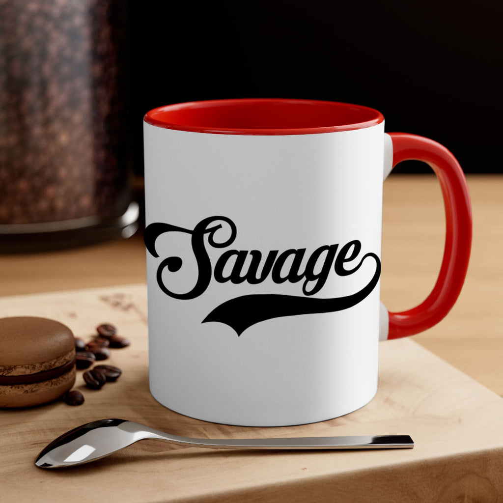 savage script 40#- black words - phrases-Mug / Coffee Cup