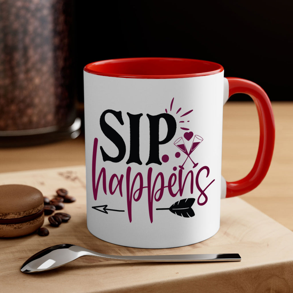 sip happens 164#- wine-Mug / Coffee Cup