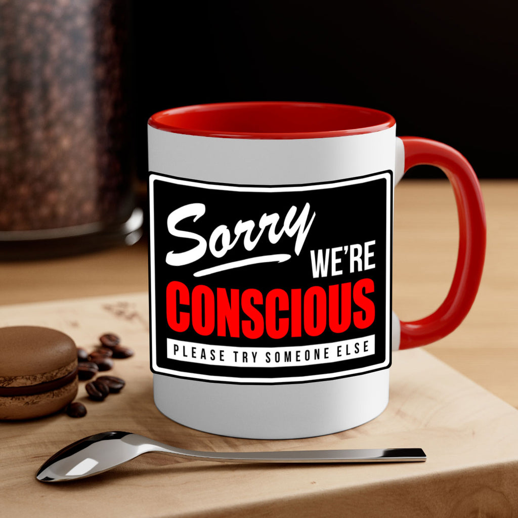 sorry were conscious 28#- black words - phrases-Mug / Coffee Cup