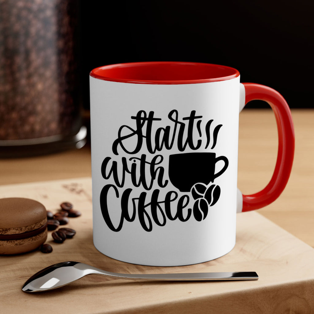 start with coffee 33#- coffee-Mug / Coffee Cup