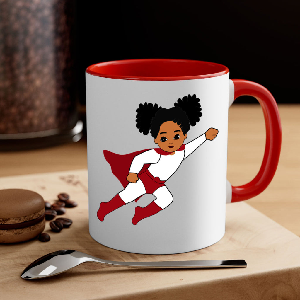super kids girl 6#- Black women - Girls-Mug / Coffee Cup