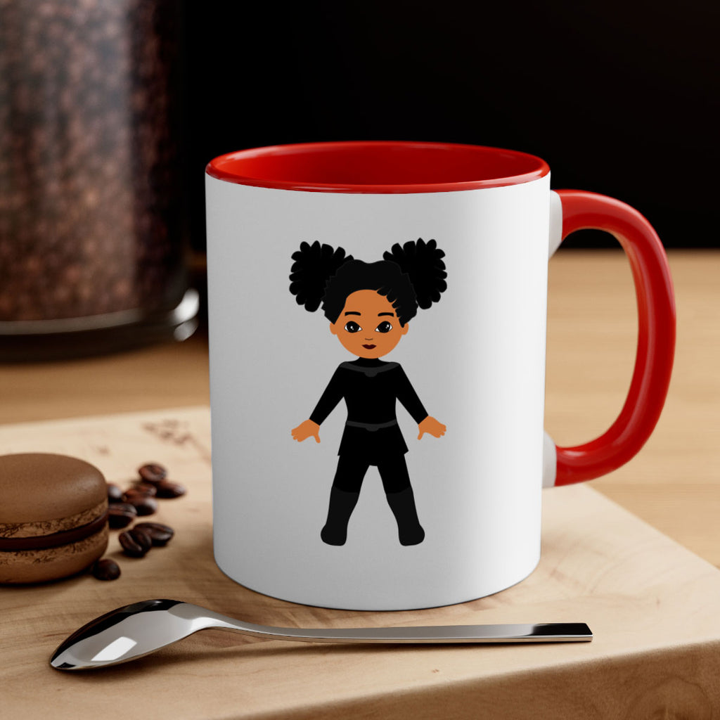 super kids girl 8#- Black women - Girls-Mug / Coffee Cup