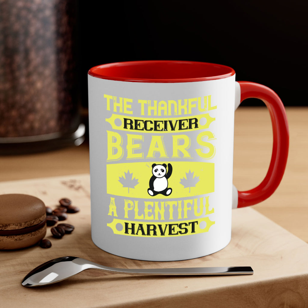 the thankful receiver bears a plentiful harvest 2#- thanksgiving-Mug / Coffee Cup