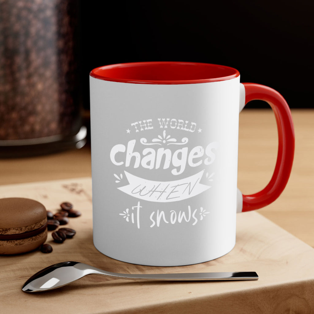 the world changes 350#- christmas-Mug / Coffee Cup