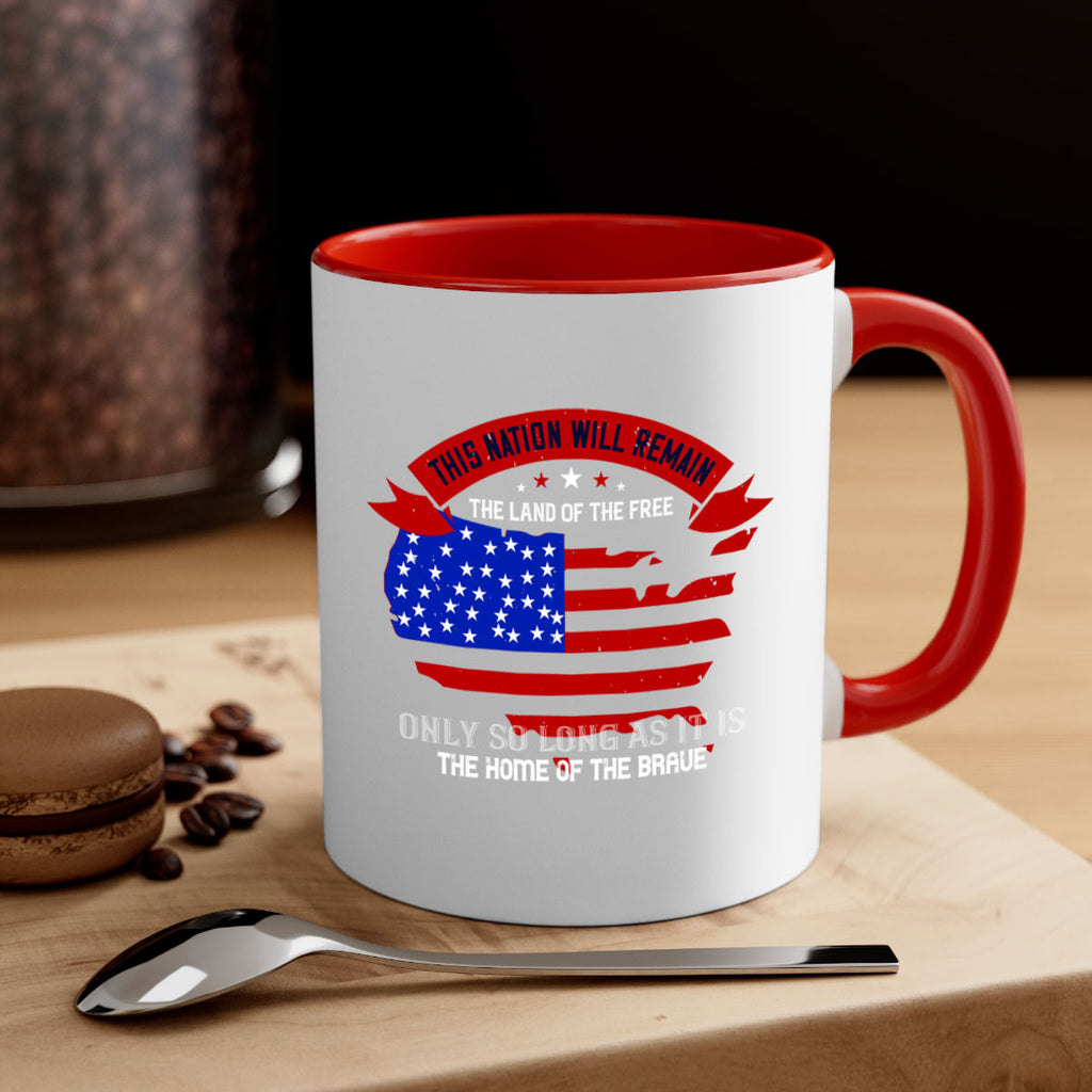 this nation will remain the land of the free only so long as it is the home of the brave 84#- veterns day-Mug / Coffee Cup
