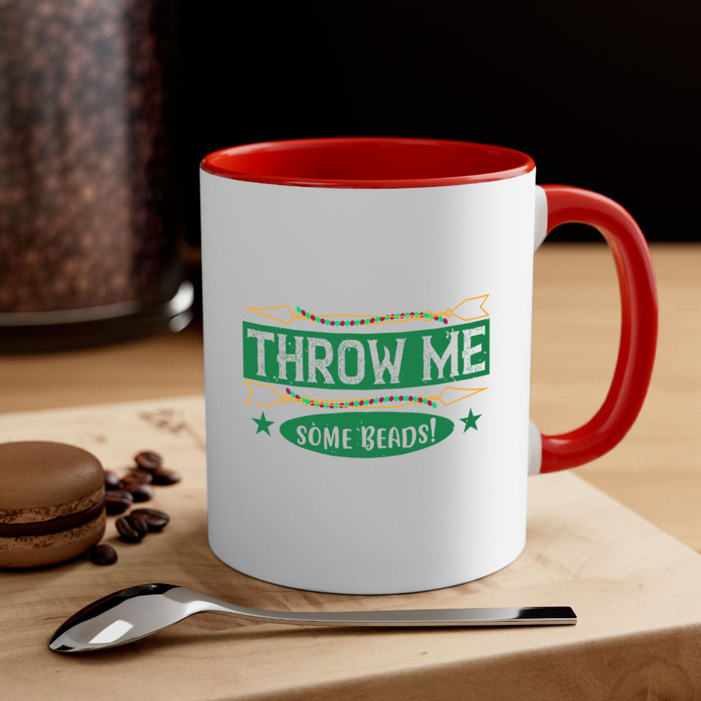 throw me some beads 34#- mardi gras-Mug / Coffee Cup