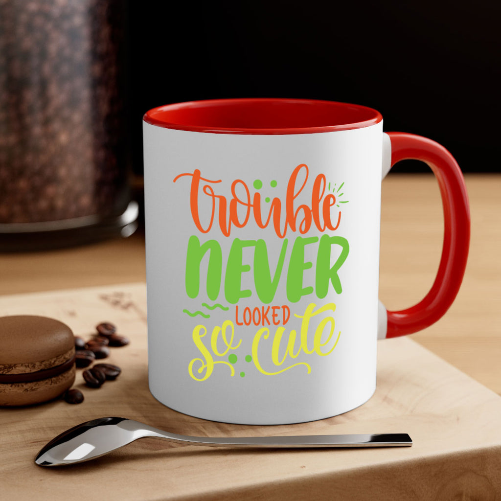 trouble never looked so cute 361#- mom-Mug / Coffee Cup