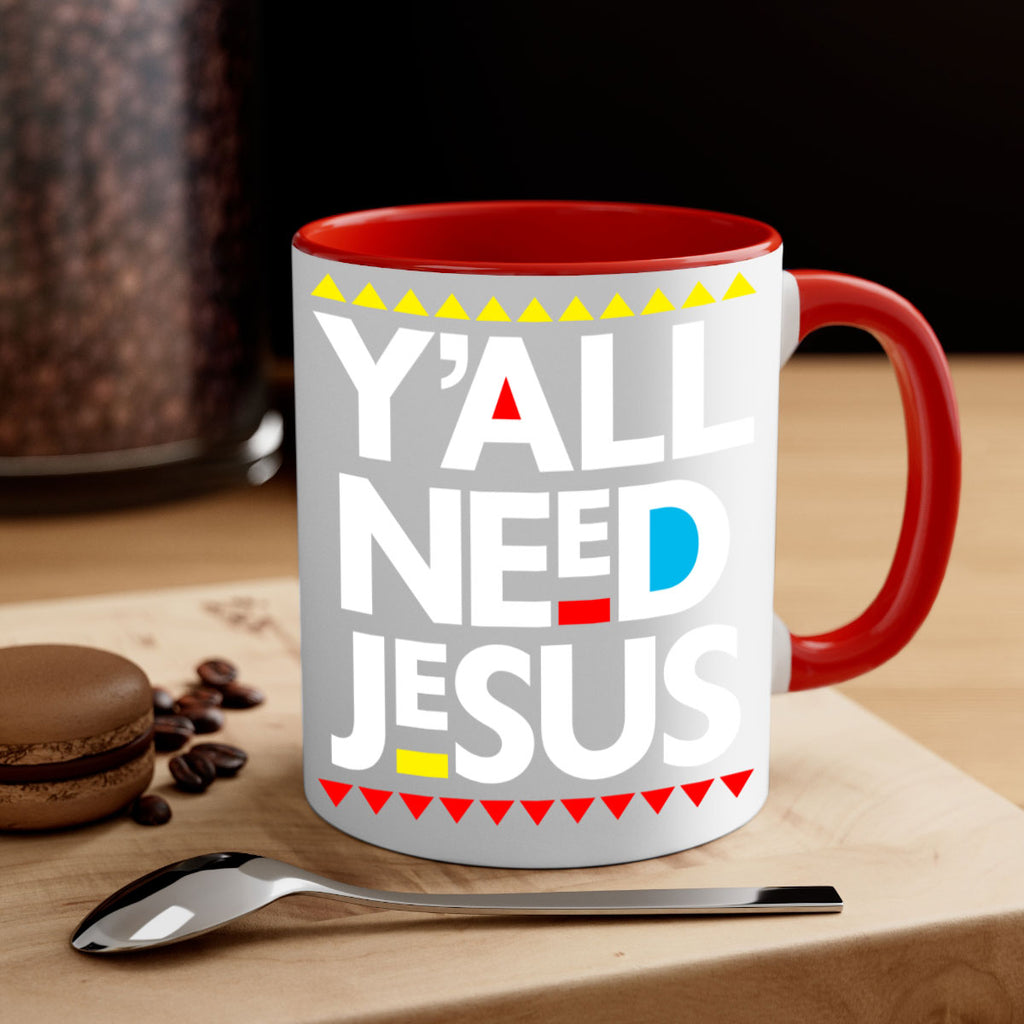 yall need jesus 4#- black words - phrases-Mug / Coffee Cup