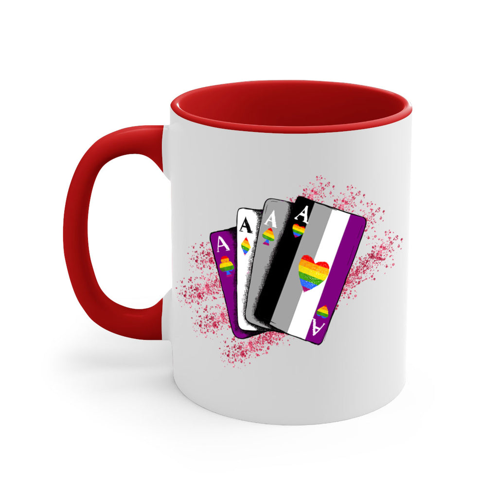 Asexual Ace Flag Playing Card Queer Lgbt 34#- lgbt-Mug / Coffee Cup