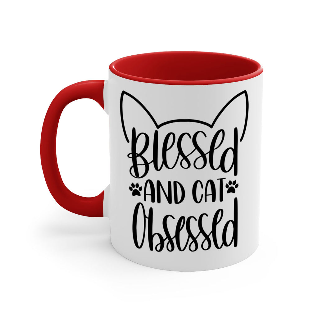 Blessed And Cat Obsessed Style 79#- cat-Mug / Coffee Cup