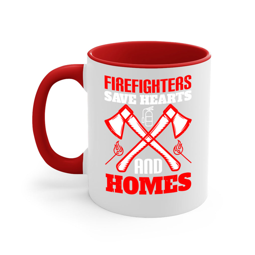 Firefighters save hearts and homes Style 72#- fire fighter-Mug / Coffee Cup