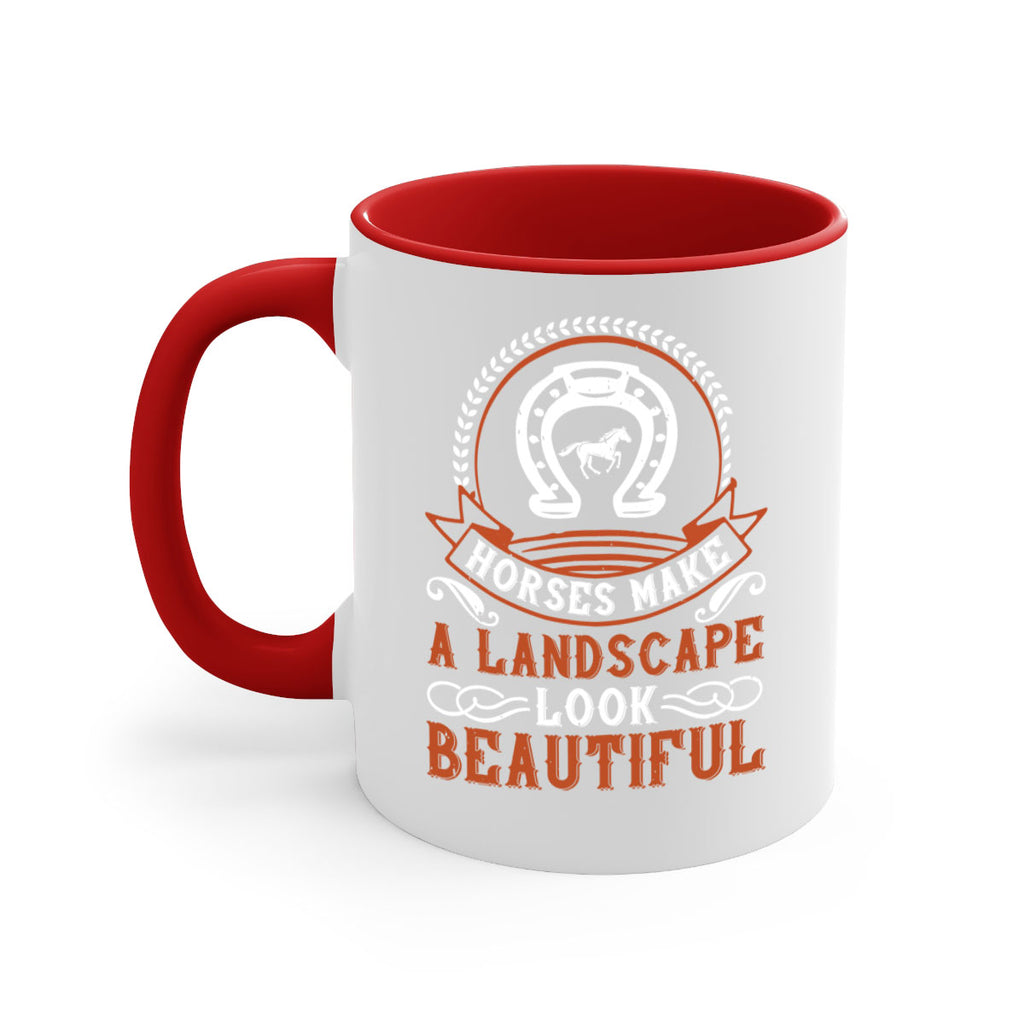Horses make a landscape look beautiful Style 42#- horse-Mug / Coffee Cup