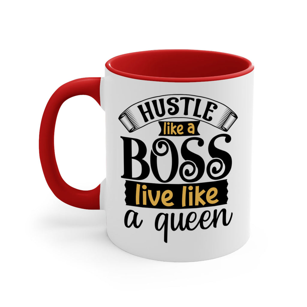 Hustle like a boss live like a queen Style 36#- Black women - Girls-Mug / Coffee Cup