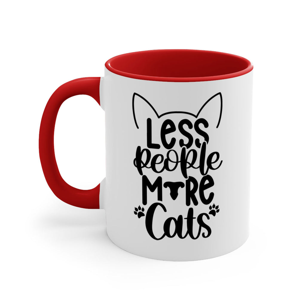 Less People More Cats Style 97#- cat-Mug / Coffee Cup