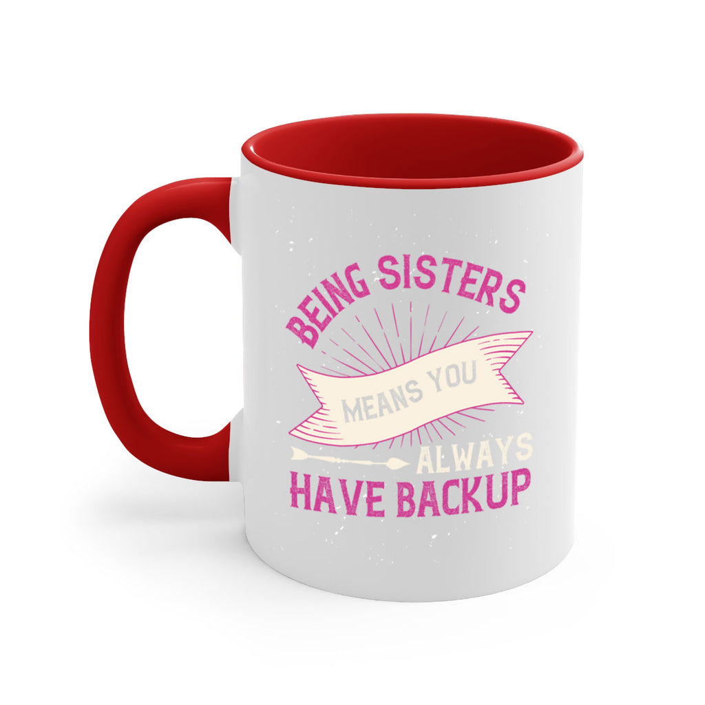 being sisters means you always have backup 35#- sister-Mug / Coffee Cup